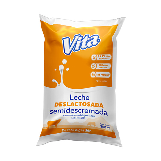 Funda Leche Deslactosada Vita 900 Ml.