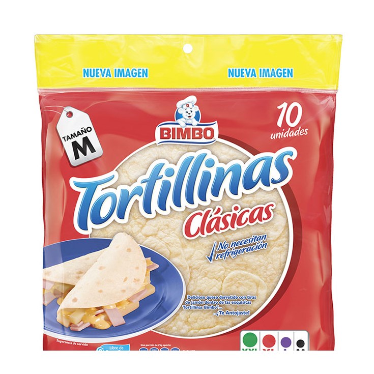 Tortillas Clásicas Bimbo 250 G.