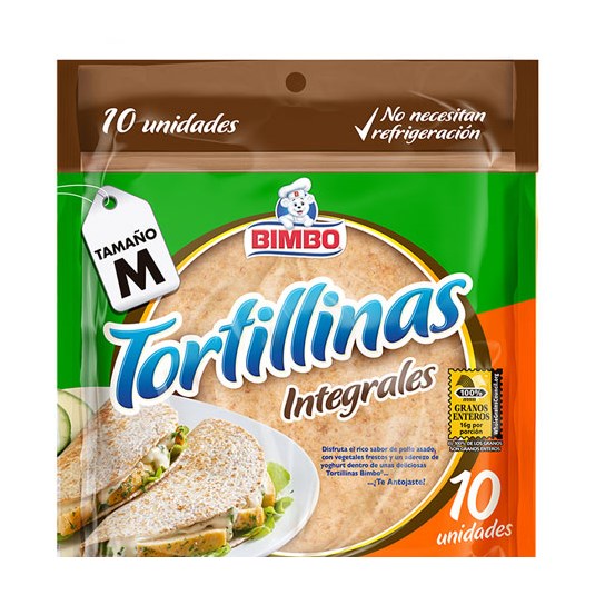 Tortillas Integrales Bimbo 250 G.