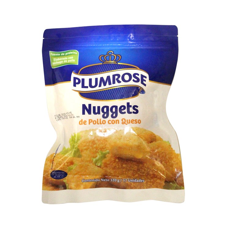 Nuggets De Pollo y Queso Plumrose 320 Gr