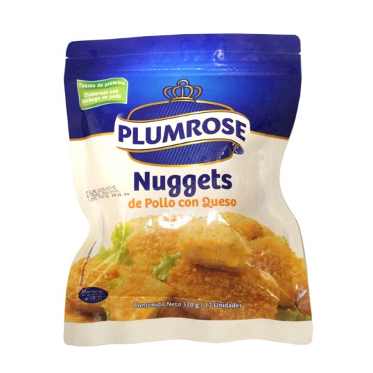 Nuggets De Pollo y Queso Plumrose 320 Gr