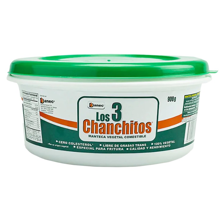 Tres chanchitos manteca tazona 900 gr.