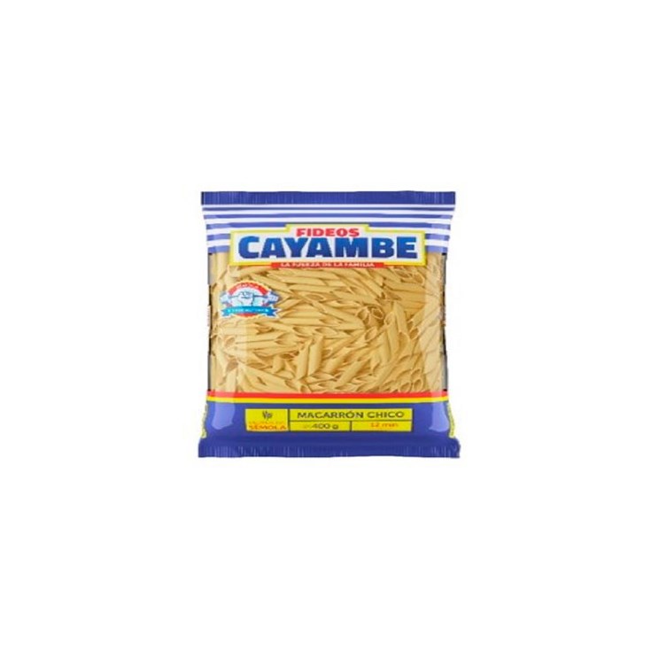 Fideo Macarrón Chico Cayambe 400 Gr