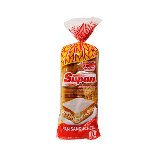 Pan Sanduchero Supan 800 Gr