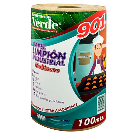 Generacion verde limpión industrial 1 hoja 100 mt.