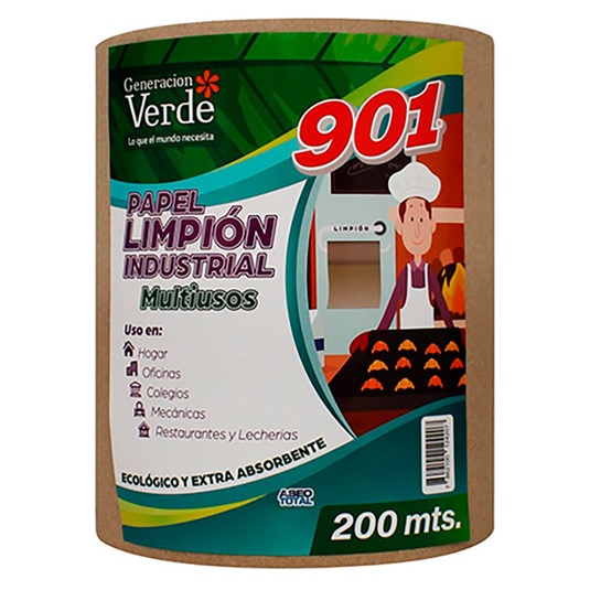 Generacion verde limpión industrial 1 hoja 200 mt.