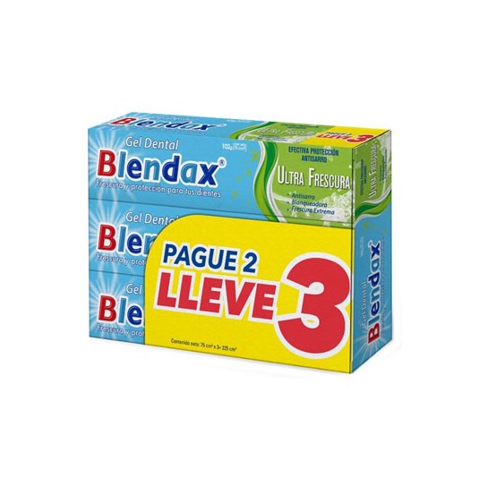 Crema Dental Blendax Ultra Frescura Tripack 75Cc X 3 Uni