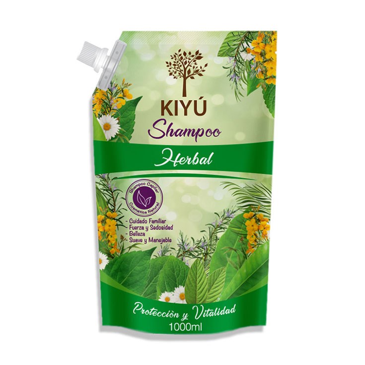 Shampoo Herbal Doy Pack Kiyú 1 Lt