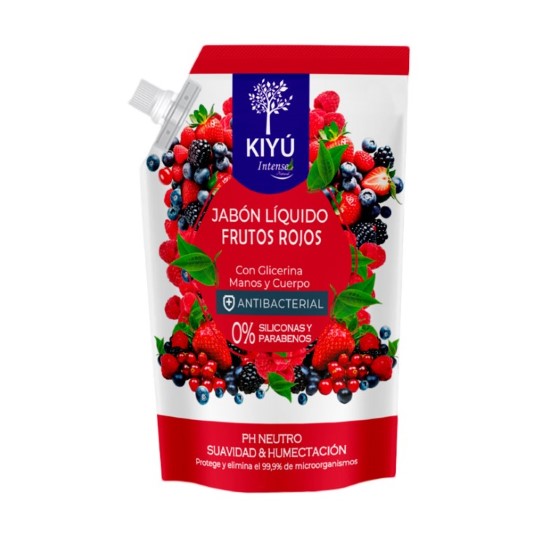 Jabón Líquido Frutos Rojos Kiyú Doy Pack 650