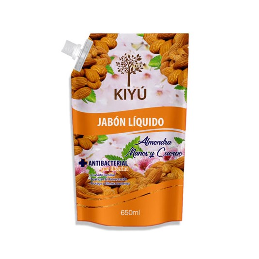 Jabón Líquido Almendra Kiyú Doy Pack 650 Ml