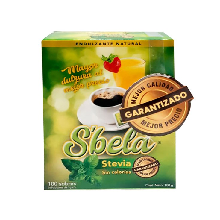 Endulzante Natural Stevia Sbela X 100 Uni