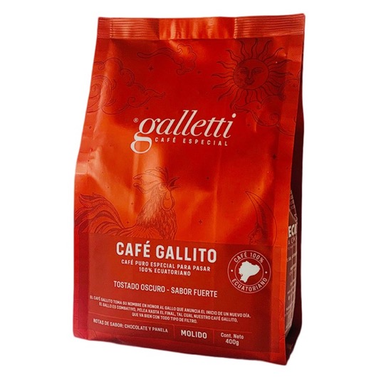 Cafe Galletti Tostado Y Molido 400 Gr