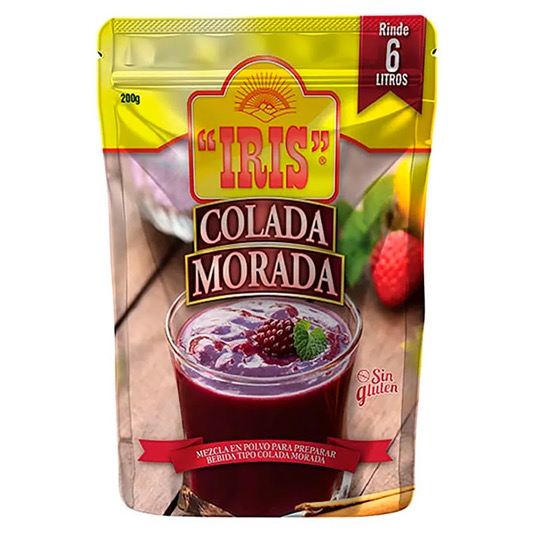 Iris colada morada 200 gr.