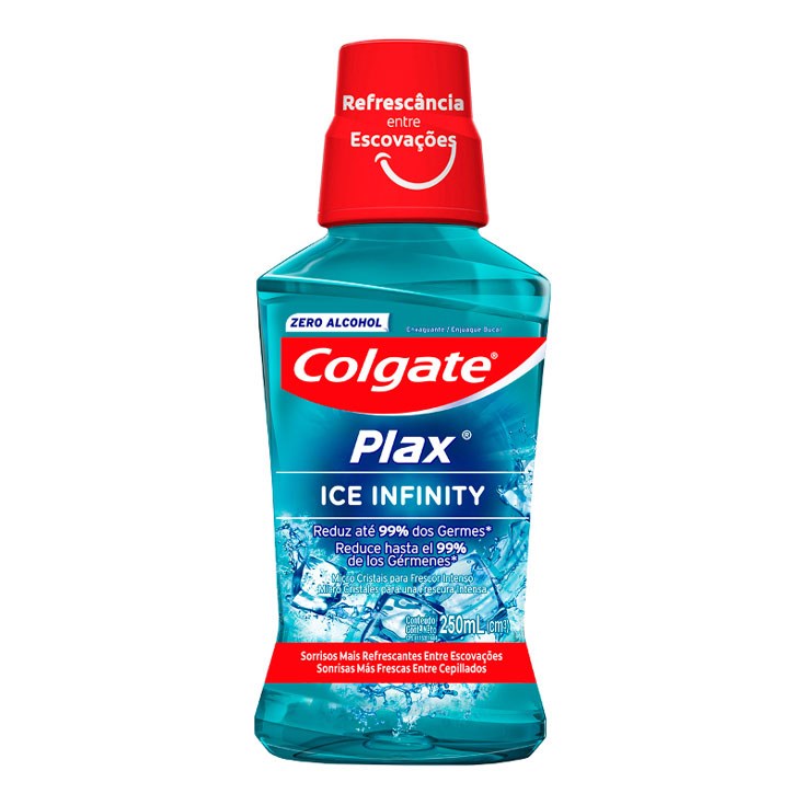 Enjuague Bucal Plax Ice Infinity Colgate 250M