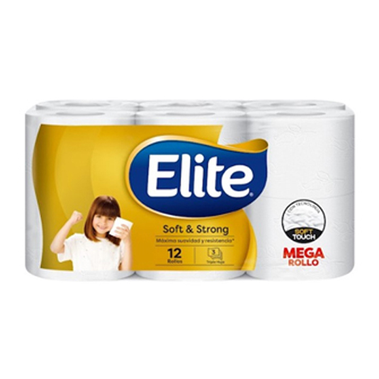 Papel Higienico Elite Soft&Strong Mega 34 M X 12 Uni