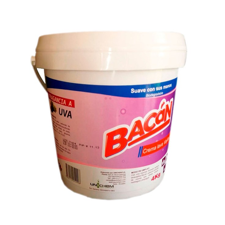 Crema Lavavajilla Uva Bacán 4 Kg