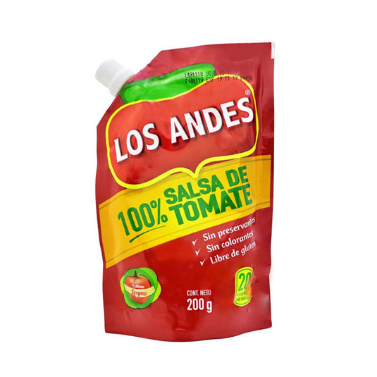 Salsa De Tomate Ecopack Los Andes 550 Gr