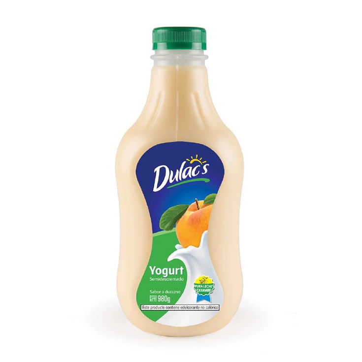 Yogurt Sabor Durazno Dulac´s 980 ML