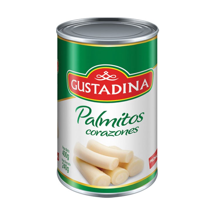 Palmito Gustadina Corazones 400 Gr.