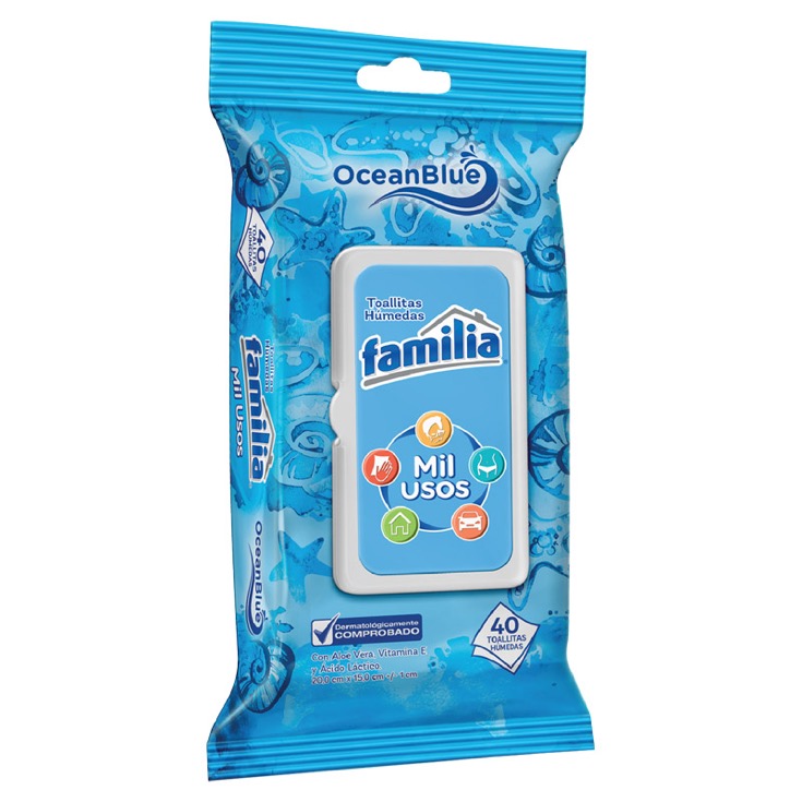 Pañitos Humedos Familia Mil Usos X 40 Uni