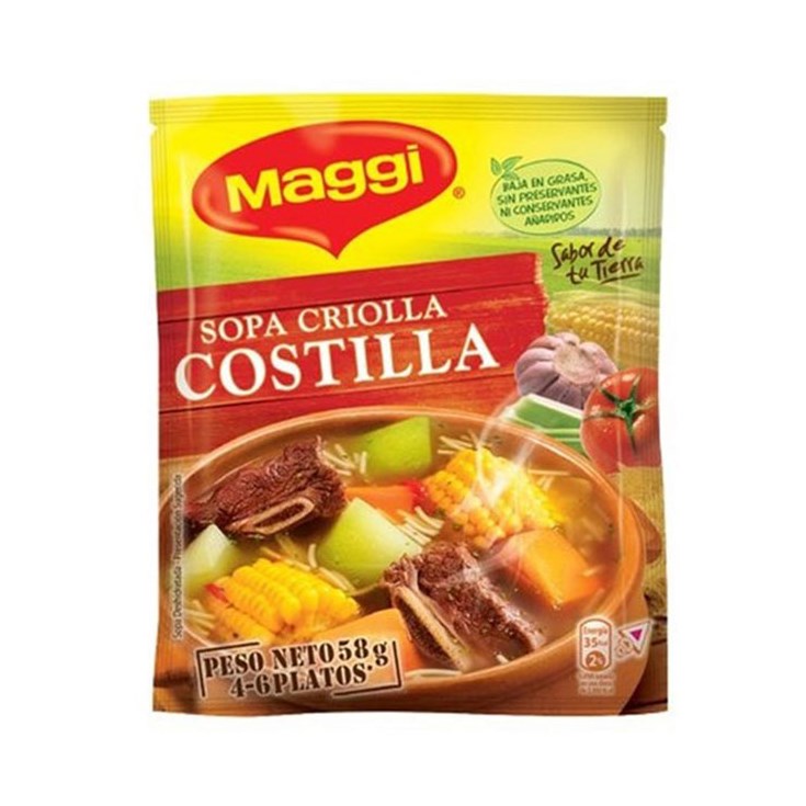 Sopa Fideo Y Costilla Maggi 60 Gr