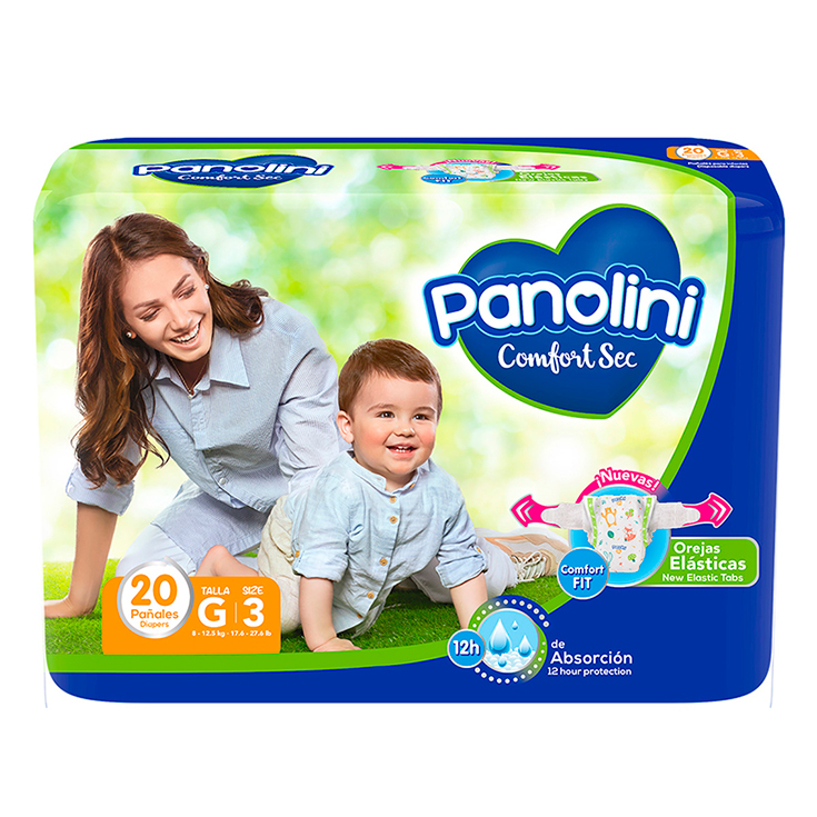 Pañal Comfort Sec Grande Panolini X 20 Uni