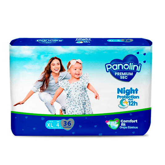 Pañal Comfort Sec Extra Grande Panolini 36 Un