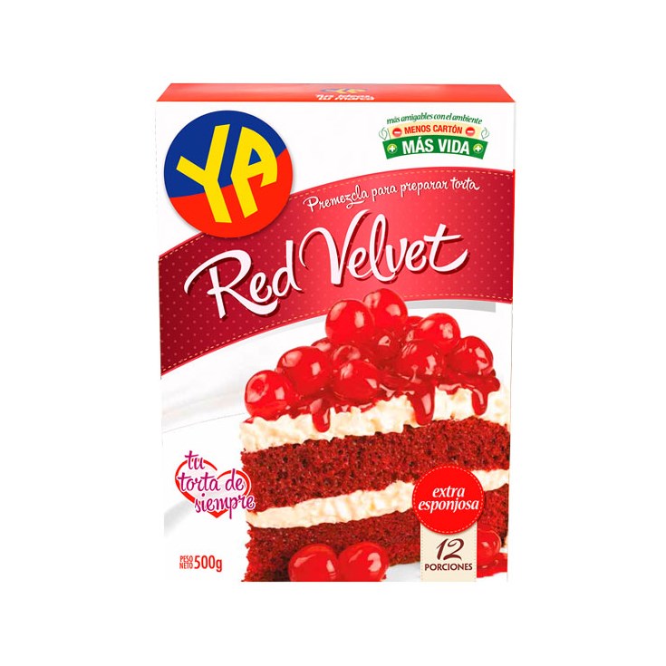 Premezcla Torta Red Velvet Ya 500 Gr.