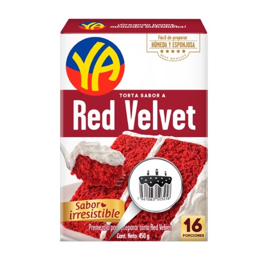 Premezcla Torta Red Velvet Ya 500 Gr.