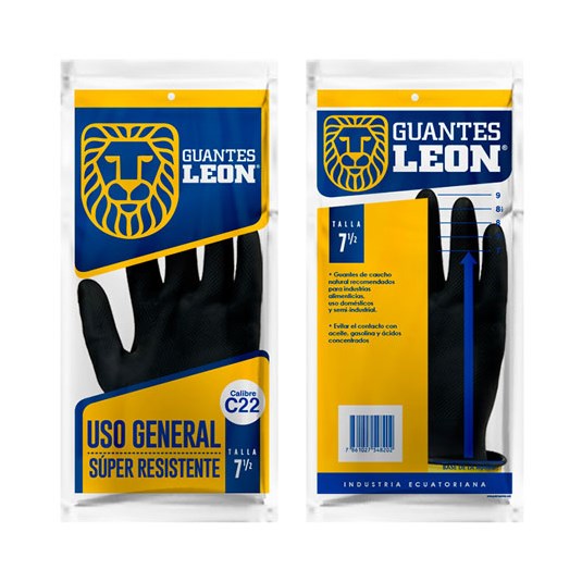 Guantes Bicolor León Talla 7 1/2