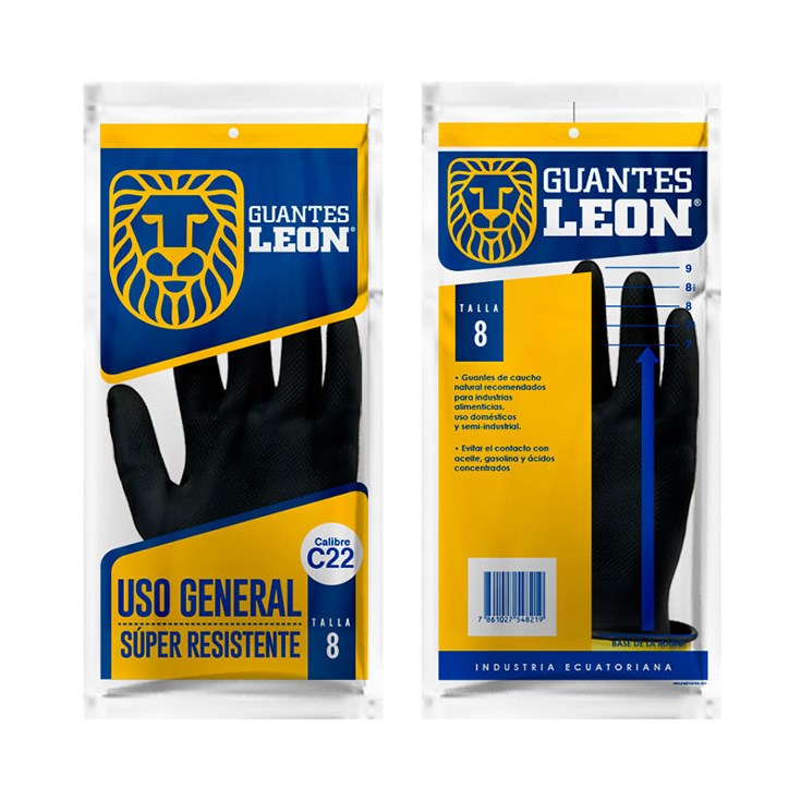 Guantes Bicolor León Talla 8