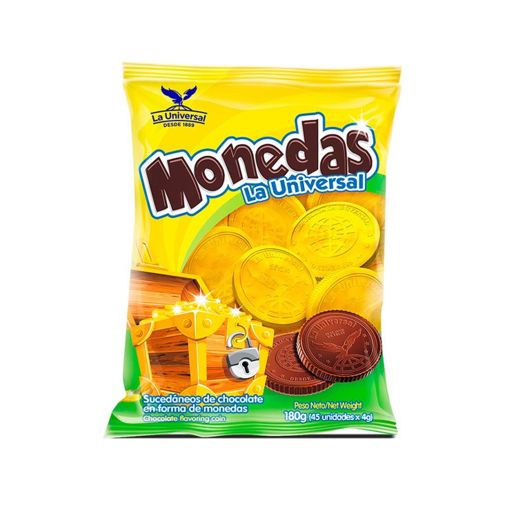 Monedas Chocolate La Universal 180 Gr