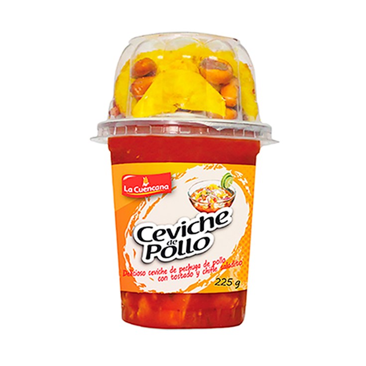 Ceviche De Pollo La Cuencana Vaso 225 Gr