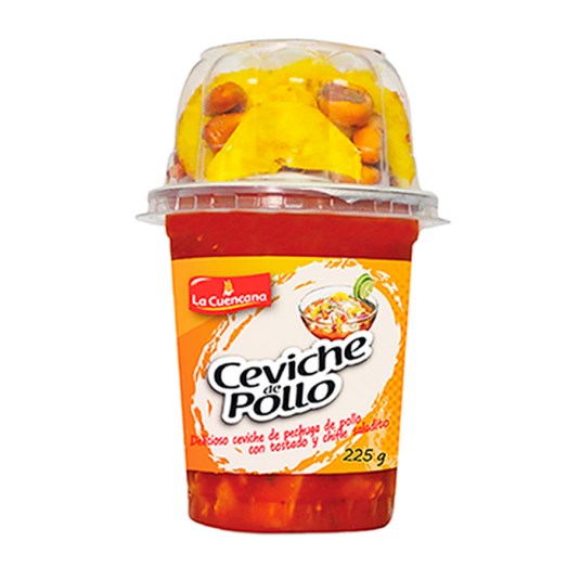 Ceviche De Pollo La Cuencana Vaso 225 Gr