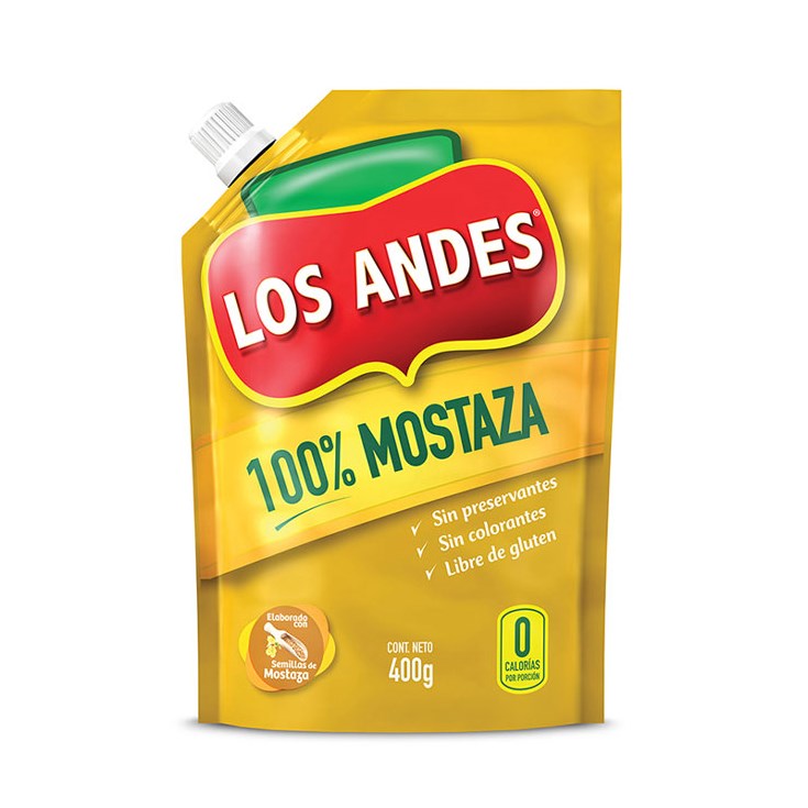 Mostaza Ecopack Los Andes 400 Gr