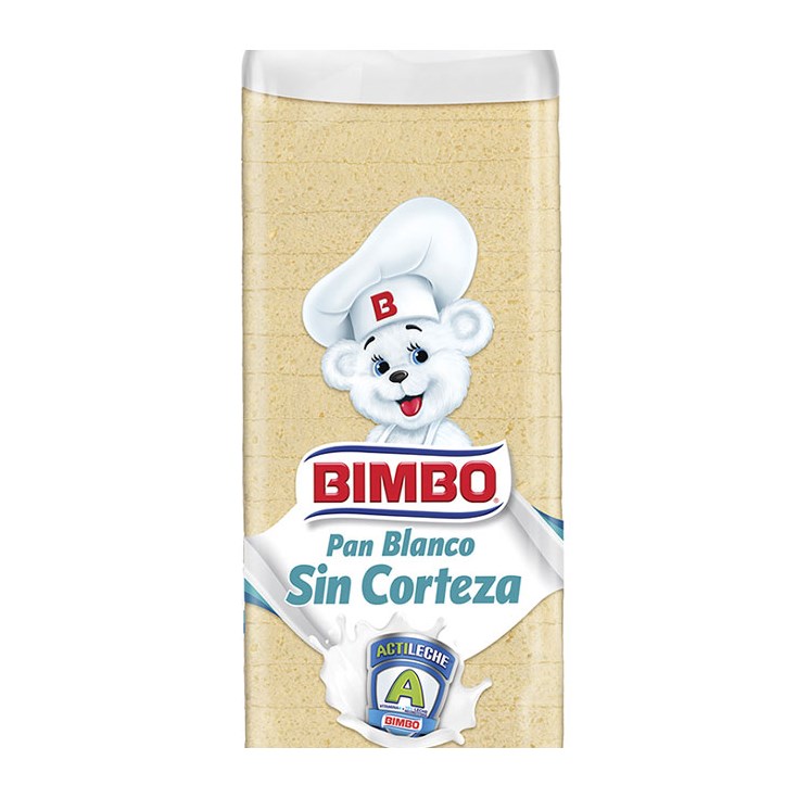 Pan Blanco Sin Corteza Bimbo 450 Gr.