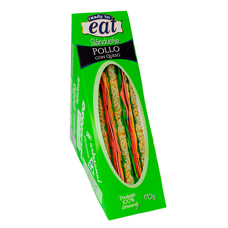 Sanduche De Pollo Con Queso Ready To Eat 170 Gr.