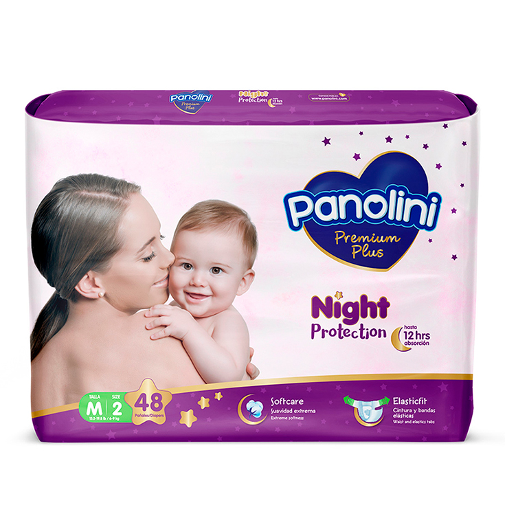 Pañal Premium Plus Mediano Panolini Etapa 2 X