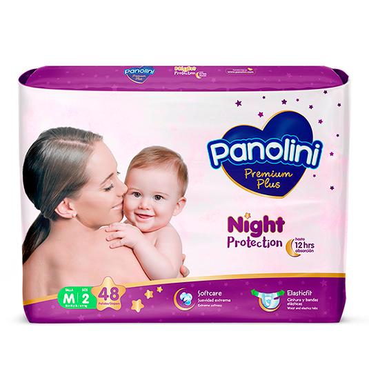 Pañal Premium Plus Mediano Panolini Etapa 2 X