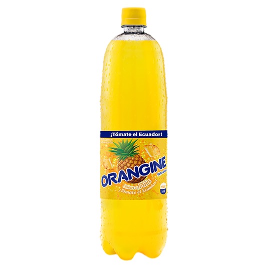 Orangine bebida gaseosa sabor a piña 1.5 lt.