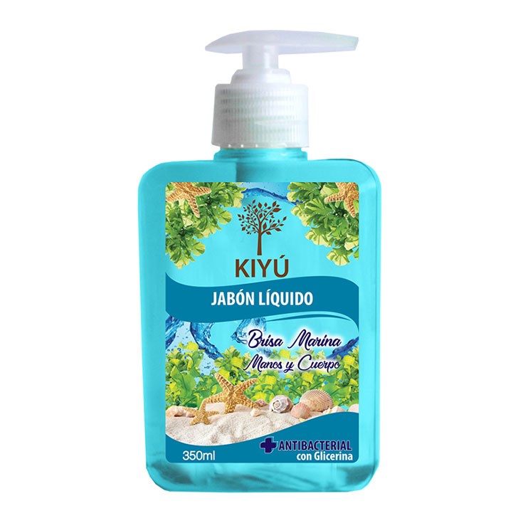 Jabón Líquido Antibacterial Brisa Marina Kiyu