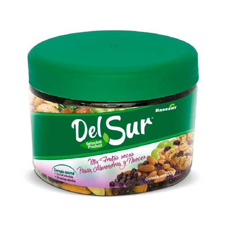 Pasas Almendras Nueces Del Sur Mix 300 Gr