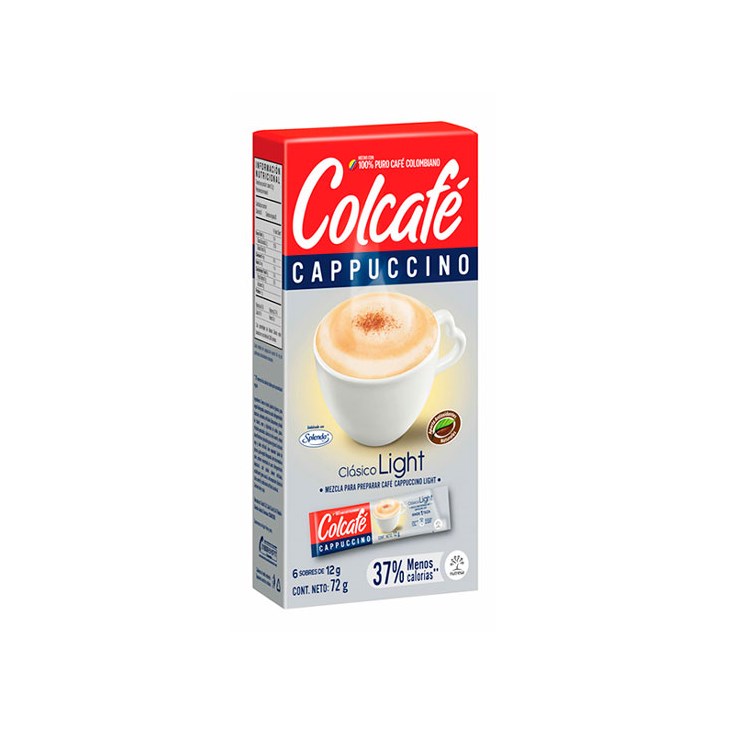 Cappuccino Clásico Light Colcafe 72 Gr