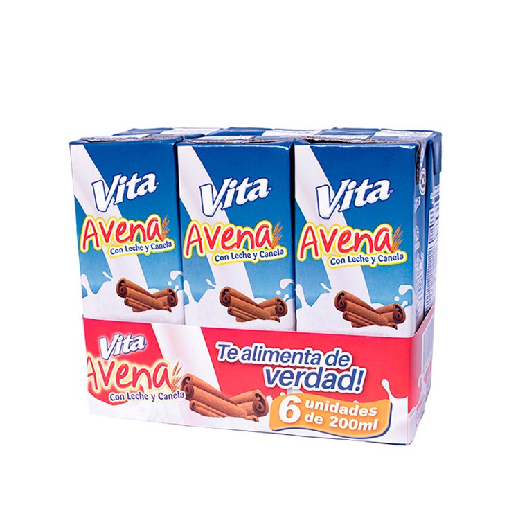 Avena Con Leche Canela 6 Pack 200 Ml. C/U