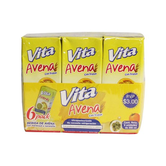 Pack Avena Con Frutas Pague Vita 5 Lleve 6
