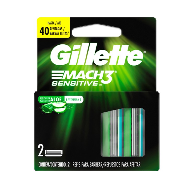 Afeitadora Mach 3 Hojas Sensitive Gillette