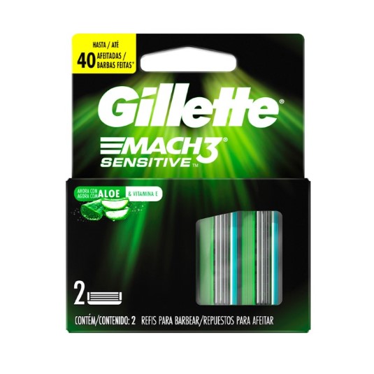 Afeitadora Mach 3 Hojas Sensitive Gillette