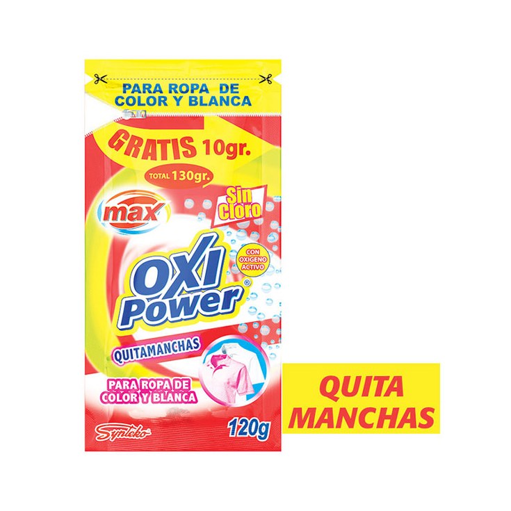 Max Quita Manchas Ropa Color Polvo 120 Gr 