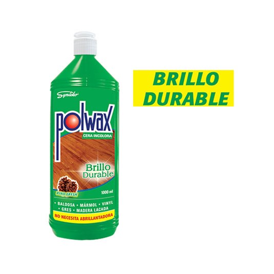 Cera Para Pisos Incolora Polwax Pino Fresh 1