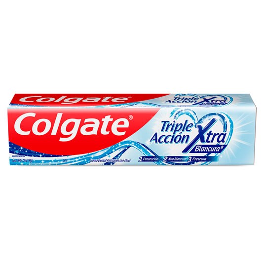 Crema Dental Colgate Triple Acción Extra Blancura 75 Ml